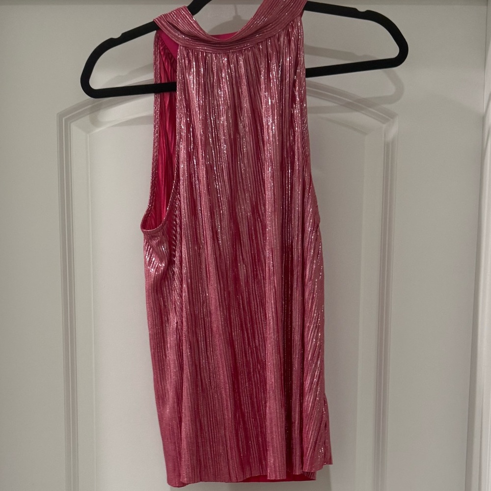 CeCe shimmering pink sleeveless top